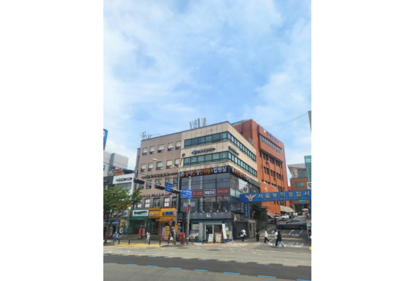 역 출구 앞 광대로변 코너 수익용빌딩